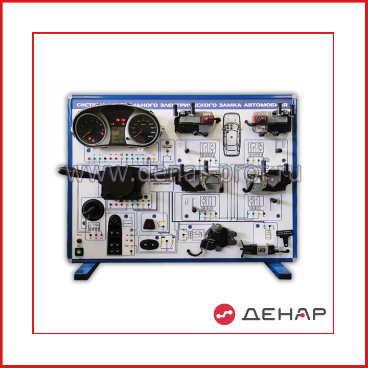 Комплект учебно-лабораторного оборудования "Система центрального электрического замка автомобиля"
