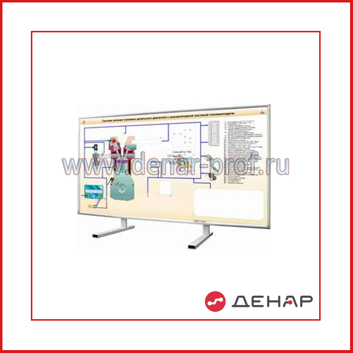 Стенд-планшет «Система питания топливом дизельного двигателя с аккумуляторной системой топливоподачи»